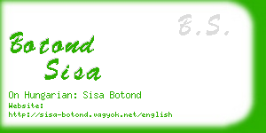 botond sisa business card